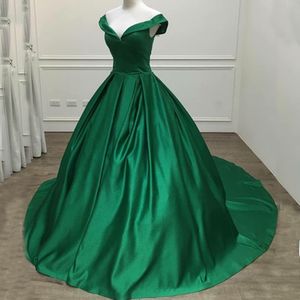 2019 Modern Yeşil Gelinlik Modelleri Derin V Boyun Kolsuz Fermuar up Uzun Örgün Akşam Partisi Törenlerinde Saten Elbise Custom Made Yüksek kalite