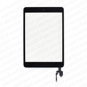 20 sztuk Szklany panel ekranu Dotykowy z digitizer z przyciskami złącza IC do iPada Mini 3 Free DHL