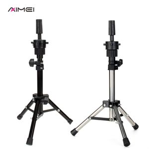 AIMEI Adjustable Wig Tripod Stand Hair Mannequin Training Head Holder Mini Hairdressing Clamp Hair Wig Stand Holder for Cut