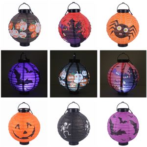 Party Decoration 52G Halloween Decorations Props Lanterns Jack Pumpkins White Spider Red Castle Lanterns Pumpkins Alla slags lyktor