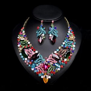 Bohemian África do Sul Médio Oriente Casamento Acessório1 Set Bride Necklace Brincos Bridal Jóias Frete Grátis em Stock Luxo 2018