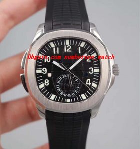 6 стилей роскошные 5164A-001 Aquan@ut время в пути двойной часовой пояс резиновый браслет автоматический модный бренд мужские часы Наручные часы
