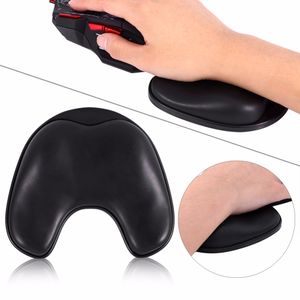 Freeshipping 360 Sliding Rotating Mouse Pad Memory Foam Ergonomic Hand Wrist Mat for PC Computer Laptop