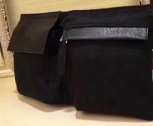 Sacos de bolso pretos das mulheres dos homens clássico lona marrom cintura sacos de bolso marca designer masculino corpo cruz