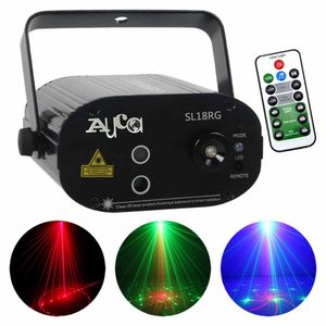 3W 18RG czerwone zielone wzory Efekt laserowy Mini projektor Maszyna LED Light Disco Club DJ Show Stage Lighting