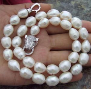 nuova moda 11-13mm collana di perle barocche bianche naturali 18 