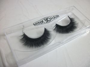 3D Mink Eyelashes A09 Natural Long Thick 1 Par False Lashes Extensions 100% Handgjorda överlägsen kvalitet