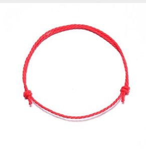 100 pçs / lote Feitas À Mão Cabo De Corda Vermelho Sorte Pulseiras Pulseras Bangle Para Mulheres Homens NOVOS Amantes 'Pulseiras