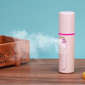 USB Nanometer Facial Hydrometer Luftfuktare Bärbar Nano Mist Spray Atomization Mister Face Facial Fuktgivande Handy USB