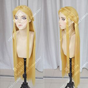 The Legend of Zelda Princess Zelda 100cm Long Braid Blonde Cosplay Hair Wig