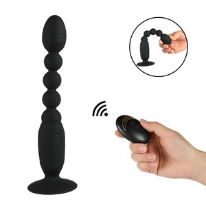 Wireless Remote Sex Product Vibrator Koraliki Anal Butt Plug G Spot Wtyczka Anal Dorosłych Dildos Wibrujący Anal Sex Zabawki Dla Kobiet Mężczyzn Y18102606