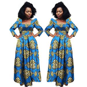 2018 Abiti africani per le donne Bazin Riche Dashiki Abiti in tessuto Africa Stampa in cera Stile di moda Taglie forti Abbigliamento per le donne