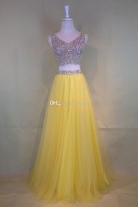 Link especial para vestido de noite personalizado amarelo para o cliente