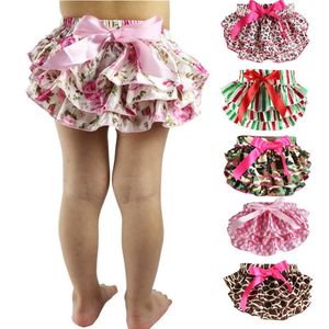 Baby Mädchen schöne Fleck floral PP Hosen Kleinkind Rüschen Höschen Slips Windelüberzug Kinder Höschen Blumen Höschen kurz