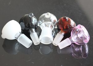 Tigela de vidro colorida grossa de 5 mm com tela de favo de mel redonda 14 mm 18 mm fêmea macho junta adequada para bongs de vidro dab rig tubo de água de vidro