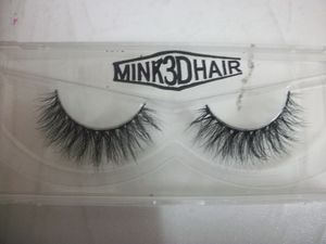 3D Mink Eyelashes A15 Natural Long Thick 1 Par False Lashes Extensions 100% Handgjorda överlägsen kvalitet