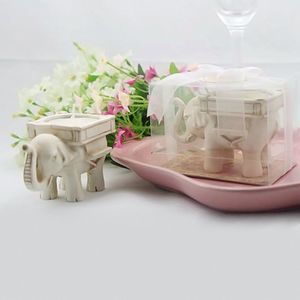 Świecznik Uchwyt Wedding Favor Home Decor Szczęście Elephant Tea Light Świeca Uchwyt Żywica Candlestick Party Favor Prezent