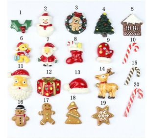 Weihnachtszubehör aus Kunstharz, Neuheiten, Weihnachtsmann-Handschuhe, Krücken, Weihnachtsbaum und Schneeflocken, Partydekorationen