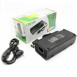 EU US PLUG X-360 Slim AC Adapter Power Supply Cord Charger with Cable for XBOX 360 Slim S Console High Quality FAST SHIP