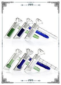 유리 해머 버블 러 6 나무 암페어 버블 러 유리 물 파이프 흡연 물 담뱃대 유리 물 봉 매트릭스 퍼크 봉