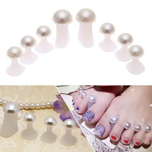 Novos separadores de dedo do pé de silicone casa e salão toes ortopedia pé toe espaçadores ortopédicos coxim pedicures diy ferramentas unhas