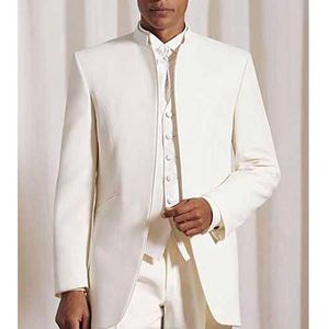 Vintage Long Groom Wedding Tuxedos 2018 Trois Pièces Sur Mesure Unique Breasted Hommes Costumes (Veste + Pantalon + Gilet)