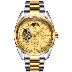 Men mechanical watches waterproof fashion of high quality mechanical watches small dial camel flywheel men's watch