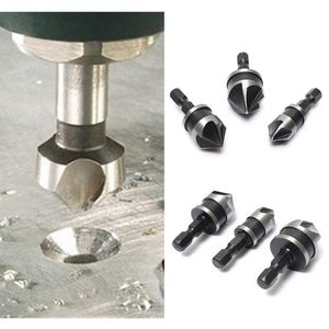 3pcs Carbon steel Hex Countersink Set for Wood Metal Quick Change Drill Bit Tools High quality