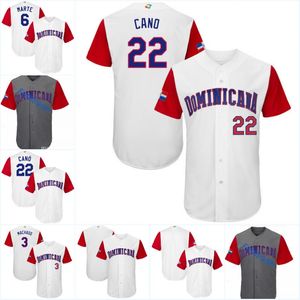 Wholesale 2017 world baseball classic jersey for sale - Group buy Men Dominican World Baseball Classic Jersey Robinson Cano Jose Bautista Gregory Polanco Manny Machado Adrian Beltre Baseball Jerseys