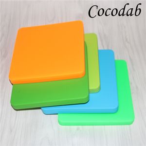 200ml Containers Silicone Box Silicon Square Container Big Wax Jars Dishes Mats Dab Dabber Tool Large Pizza Jar Vaping FDA Approved