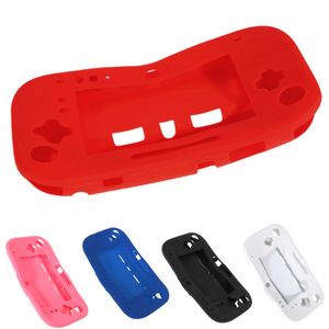 5 färger mjukt gummi kisel silikon skyddsväska skal för Wii u gamepad protector hud lock dhl fedex ems gratis skepp