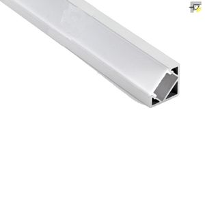 500 X 2M define / perfil de alumínio angular muito direito para tiras de LED 30, o ângulo do feixe conduzido habitação canal para luzes de guarda-roupa levaram