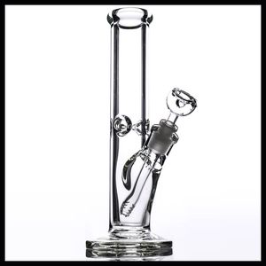 hookahs 12" Super Heavy glass bongs 9mm thickness water pipes heady Straight 18mm joint