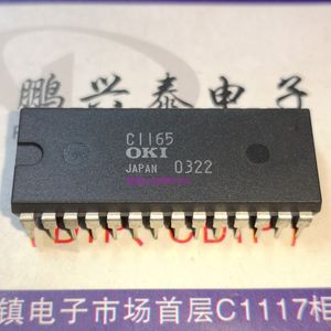 C1165, Dual In-line 28 Pins Dip Plastikowy pakiet. PDIP28, element elektroniczny OKI. Zintegrowany obwód IC, żetony MSC1165