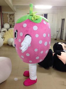 2018 Hot Sale Honey Strawberry Doll Fancy Dress Cartoon Vuxen Animal Mascot Kostym Gratis frakt