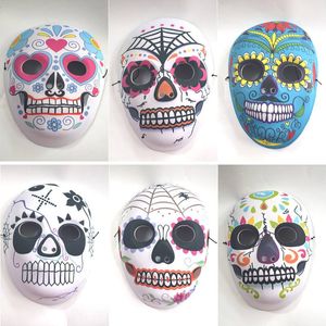 Halloween full face printing mask EVA composite mask party dress props men and women models mask 6 styles