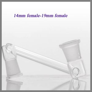 Smoking Accessories Creative Design Glass Adapter drop down 10mm/14mm/18mm Female converter joint Connecter for oil rig
