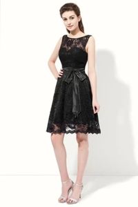 В наличии 2018 Sexy Black Short Lace A-Line платья выпускного вечера с Backless Lace-Up платье невесты вечернее вечернее вечернее платье Bp19