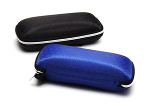 4色の圧力防止サングラスケースジッパークラッシュ抵抗小さなメガネ保護箱ストラップDHLフリーシップ