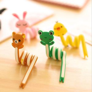 Cartoon geknöpft Tiere Feste Linie Klemme Kabel Draht Organizer Clip Ordentlich Kabel Halter Spuler Kinder Epädagogisches Spielzeug