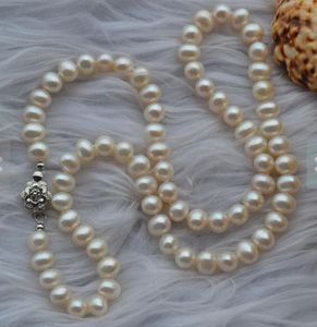 Nuovi gioielli di perle autentiche di arrivo, collana di perle d'acqua dolce di colore bianco autentico da 18 pollici 6-7mm, commercio all'ingrosso, spedizione gratuita