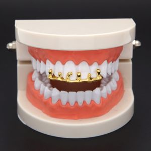 Gold Plated Teeth Grillz Volcanic Lava Drip Grills High Quality Mens Hip Hop Jewelry220O