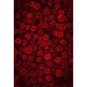 Impressão Digital 3D Red Rose Backdrop Fotografia Casamento Romântico Dia Dos Namorados Crianças Crianças Meninas Foto Estúdio Fundos Tecido De Vinil