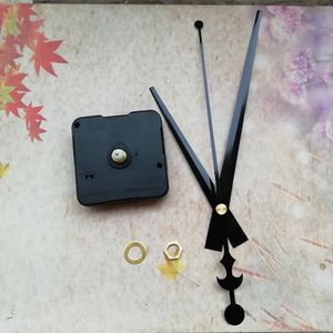 Partihandel 50st sweep Silent Clock Movement Mechanism för DIY Repair Accessoarer med Stora Svart Händer