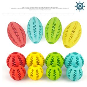 Funny Toy Teeth Cleaning Ball Food Treat Dispenser Pet Natural Rubber Dental Treat Oral Toy Chewing toys For Pet Health Care
