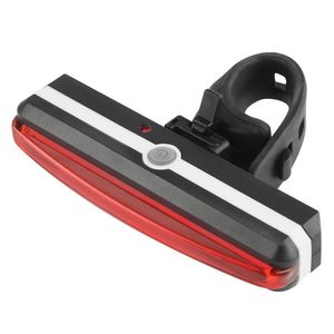 USB-uppladdningsbar LED-cykelcykelkroppsfront bakljuslampa strålkastare Utomhus sport Vattentät cykelljus P #