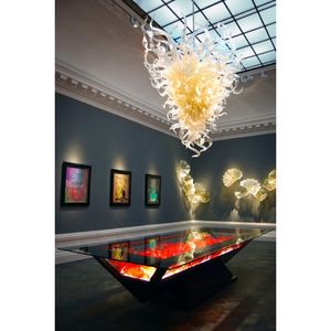 Hurtownie Murano Żyrandole Lampa Nowoczesna Art Deco Ręcznie Dmuchane Szkło AC 110 V 220 V LED Żarówki Styl Włochy Zaprojektowany Żyrandol