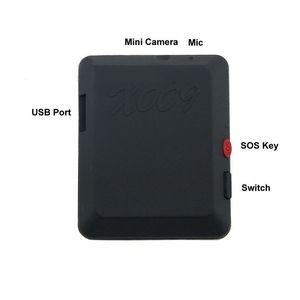 Nyaste X009 GSM SIM-kort Minikamera Videokamera Ljud Videoinspelare SOS GPS Tracker DV Kamera DVR Cam Hög kvalitet