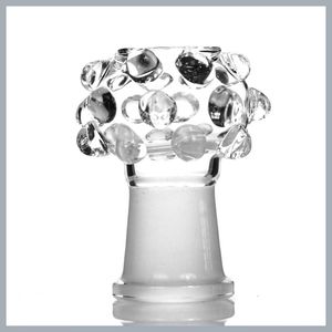 Andra rökare Tillbehör Dome är pärla klart glas CC-46 Tillverkare 14mm / 18mm Heavy Round Crystal