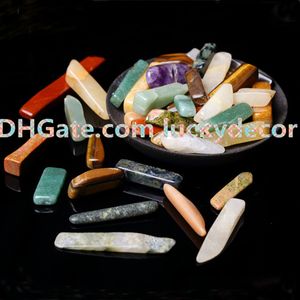 100g Losowy Rozmiar Darmowe Mix Spadł Polerowane Naturalne półszlachetne Kamienie Gem Różne Healing Quartz Crystal Bar Akwarium Doniczka Decor